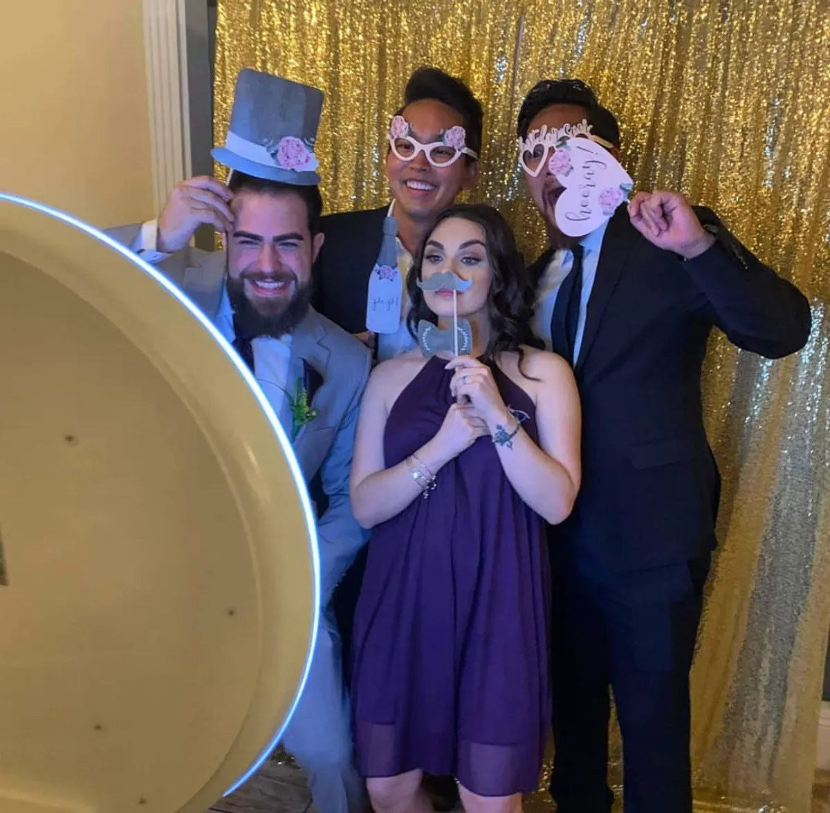 Photo booth rental in action at Las Vegas party